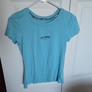 Juicy Couture Sky Blue Short Sleeve Logo Tee